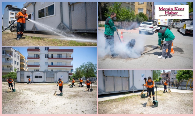 KURBAN KESİM ALANLARINDA TEMİZLİK MESAİSİ 