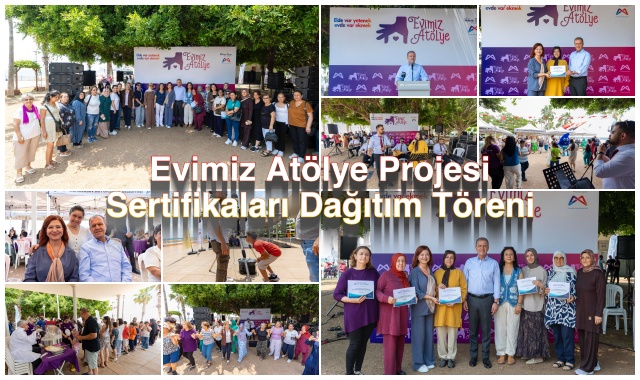 BAŞKAN SEÇER İLE MERAL SEÇER, EVİMİZ ATÖLYE PROJESİNİN ÜRETEN KADINLARIYLA BULUŞTU