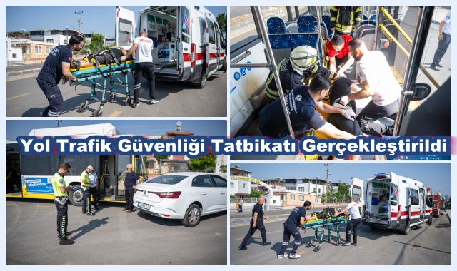 Yol Trafik Güvenliği Tatbikatı Gerçekleştirildi