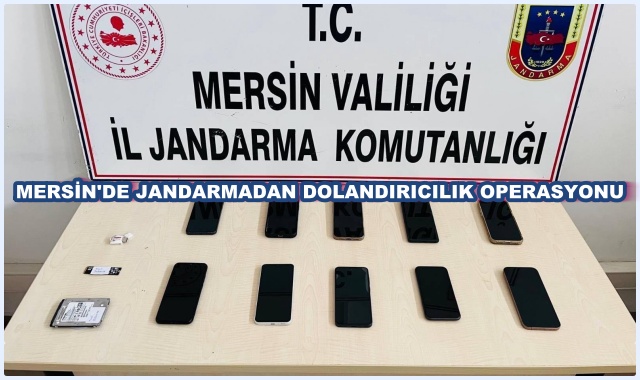 MERSİN'DE JANDARMADAN DOLANDIRICILIK OPERASYONU