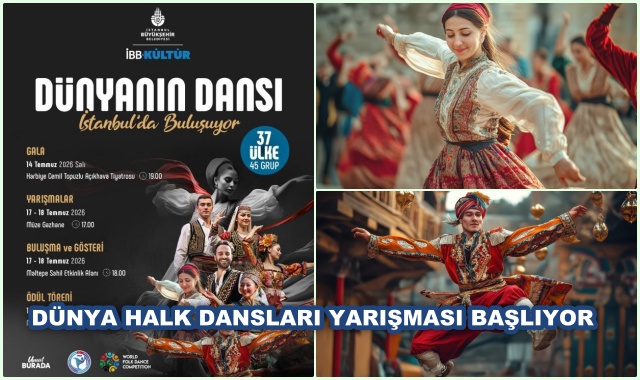 DÜNYA HALK DANSLARI YARIŞMASI BAŞLIYOR