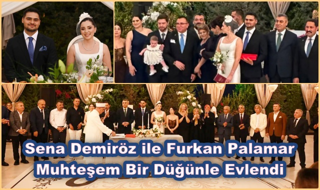 Sena Demiröz ile Furkan Palamar Muhteşem Bir Düğünle Evlendi