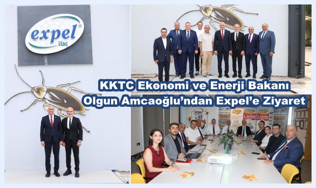 KKTC Ekonomi ve Enerji Bakanı Olgun Amcaoğlu’ndan Expel’e Ziyaret