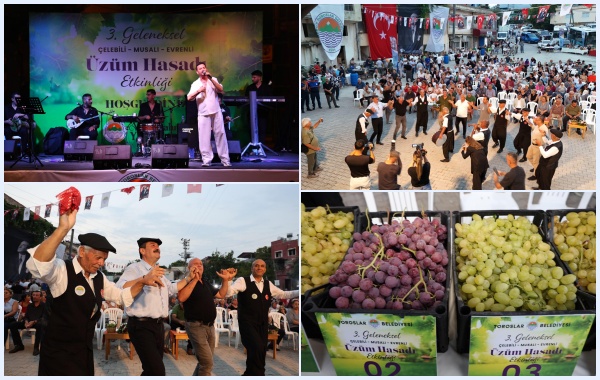 3. Geleneksel Üzüm Hasadı Etkinliği Coşkusu Yaşandı