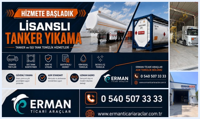 ERMAN'DAN LİSANSLI TANKER YIKAMA