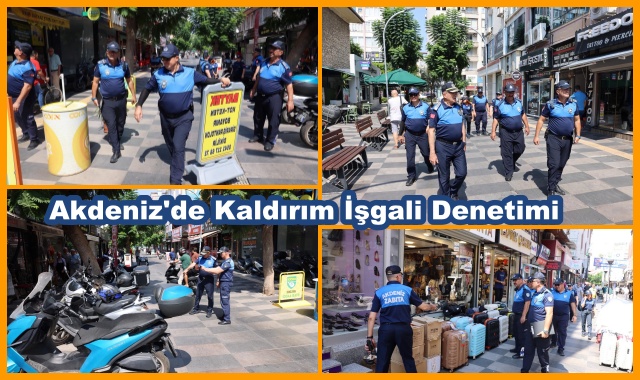 Akdeniz'de Kaldırım İşgali Denetimi
