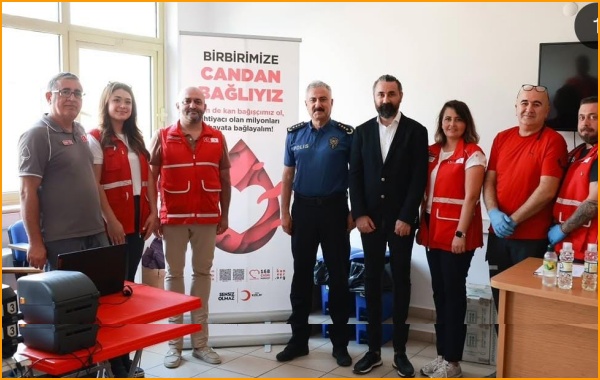 Emniyet Müdürlüğü’nde Kan Bağışı Kampanyası