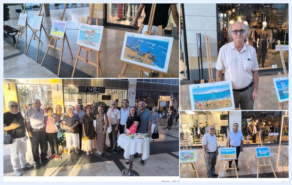 Deniz Temalı Karikatürler Mersin Marina’da Sergileniyor