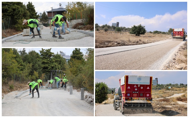 TOROSLAR’IN KIRSAL MAHALLELERİNDE YOLLAR YENİLENİYOR