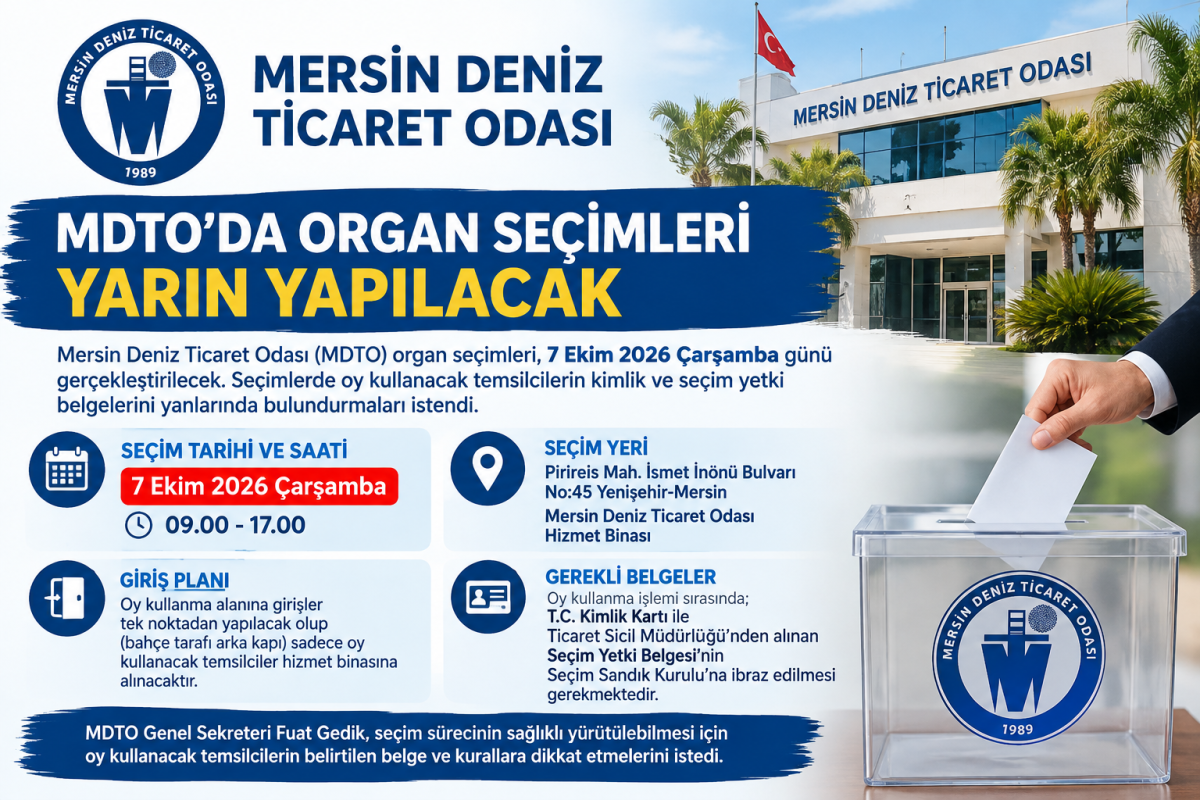 Mersin Deniz Ticaret Odası'nda Seçim Var