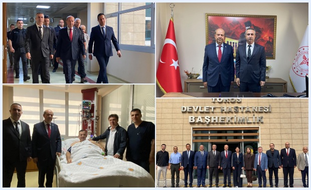 Mersin Toros Devlet Hastanesi KKTC Önceki Dönem Cumhurbaşkanı Ersin Tatar'ı  Ağırladı.